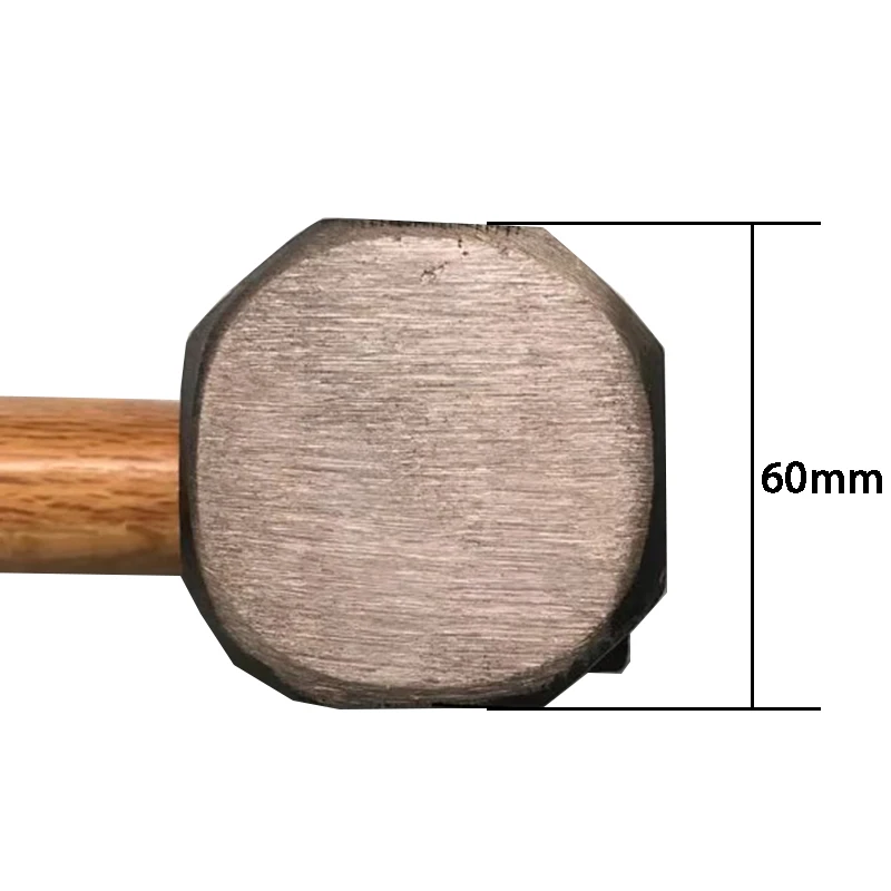 나무 손잡이 팔각형 망치 다기능 단조 망치 전문 목수 작업 손 도구 2/3/4 파운드 망치