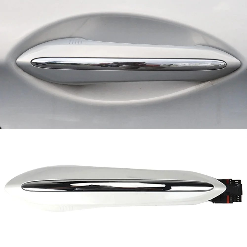 51217231934 Car Rear Right Exterior Door Handle with LED Fit for BMW 5 Series F01 F04 F06 F07 F10 F11 F12 F13 White