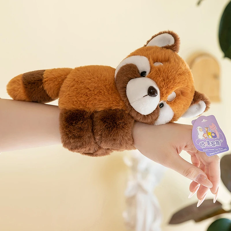 Baby Raccoon Koala Pop Ring Plush Toy Capibala Doll Pat Bracelet Birthday Gift Children