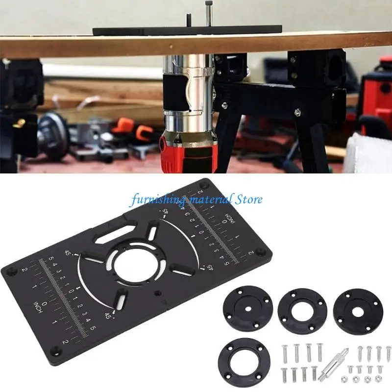 

Y5GD Durability Aluminum Router Plate for Trimming Machine Reversing Function