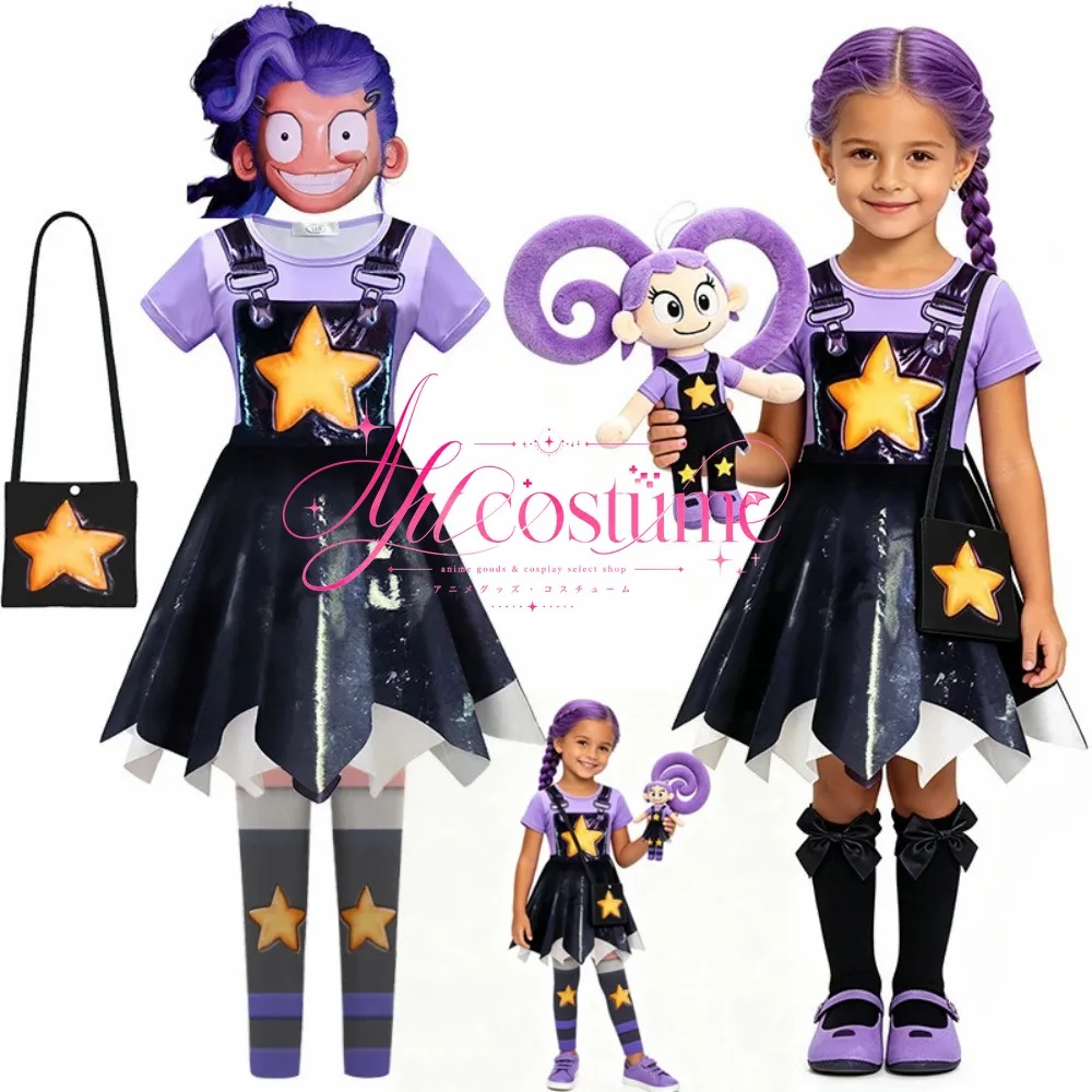 Game Lily Prinzessin Cosplay Kinder-Charakter-Outfit Passendes Set Niedlicher Spielstil Halloween-Party Karneval Konvention Kostüm