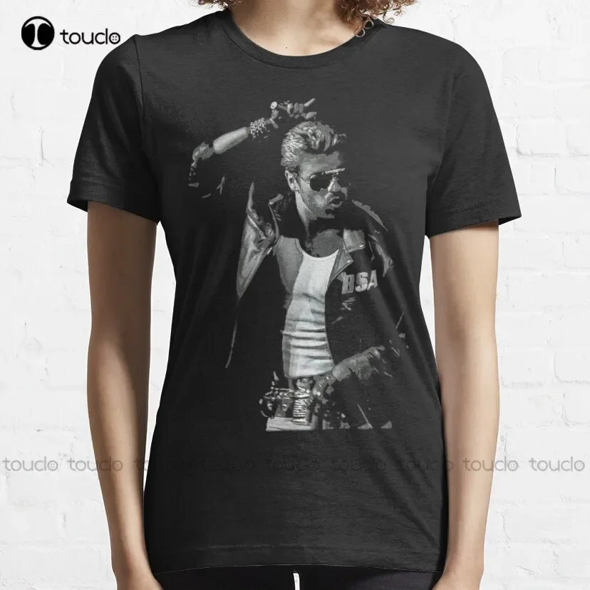 Retro George Tshirt Michael Love Musician Legends Never Die T Shirt Classic T-Shirt Tshirt For Men Custom Aldult Teen Unisex New