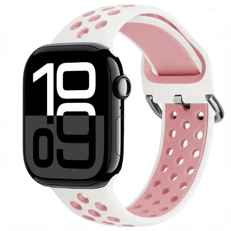 Silicone Loop Strap for Apple Watch 49mm 46mm 42mm 45mm 44mm 40mm 41mm Breathable Wristband iWatch Ultra 10 9 8 7 6 5 4 SE Belt