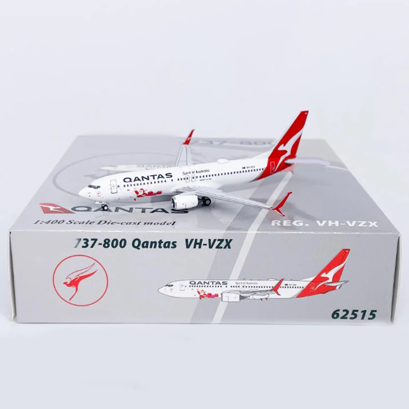 دييكاست 1:400 مقياس سبيكة Qantas B737-800 VH-VZX نموذج طائرة كلاسيكي الانتهاء ثابت جمع حلية هدية العرض