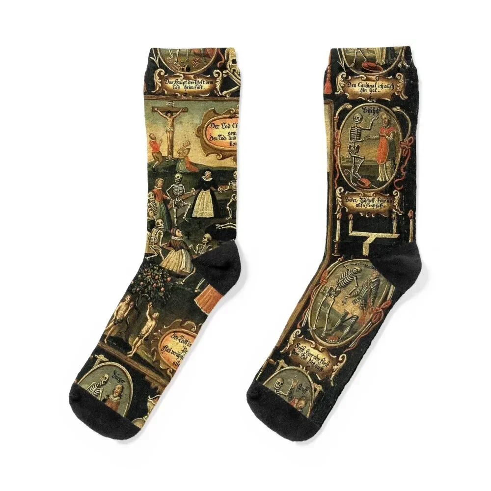 

Danse Macabre Socks designer Run Man Socks Women's