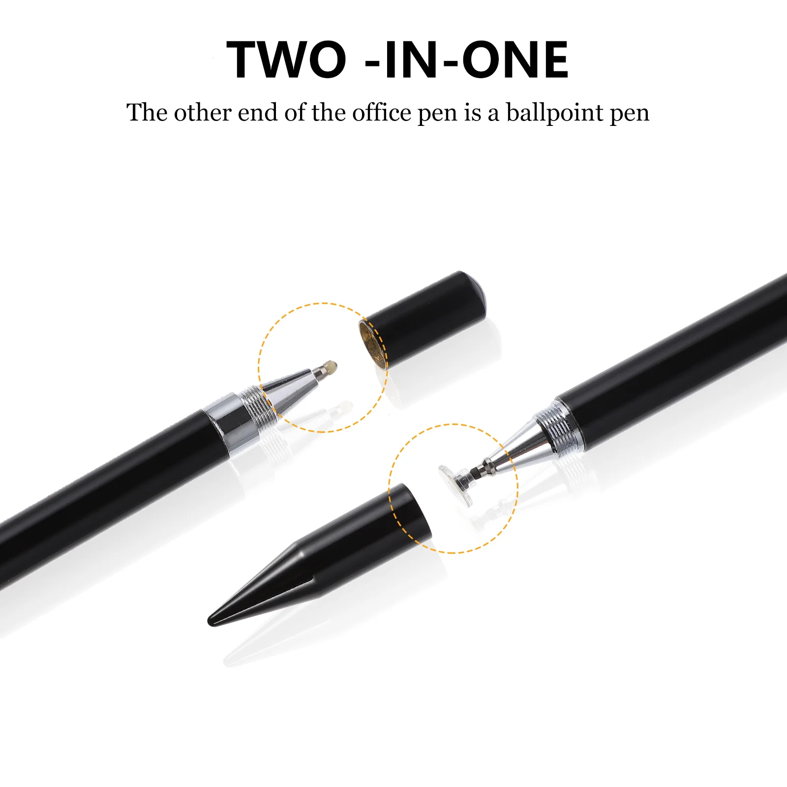 Capacitive Pen Stylus Smooth Surface Transparent Disc Practical Durable For Magnesium Alloy Touch Screen Device Pen