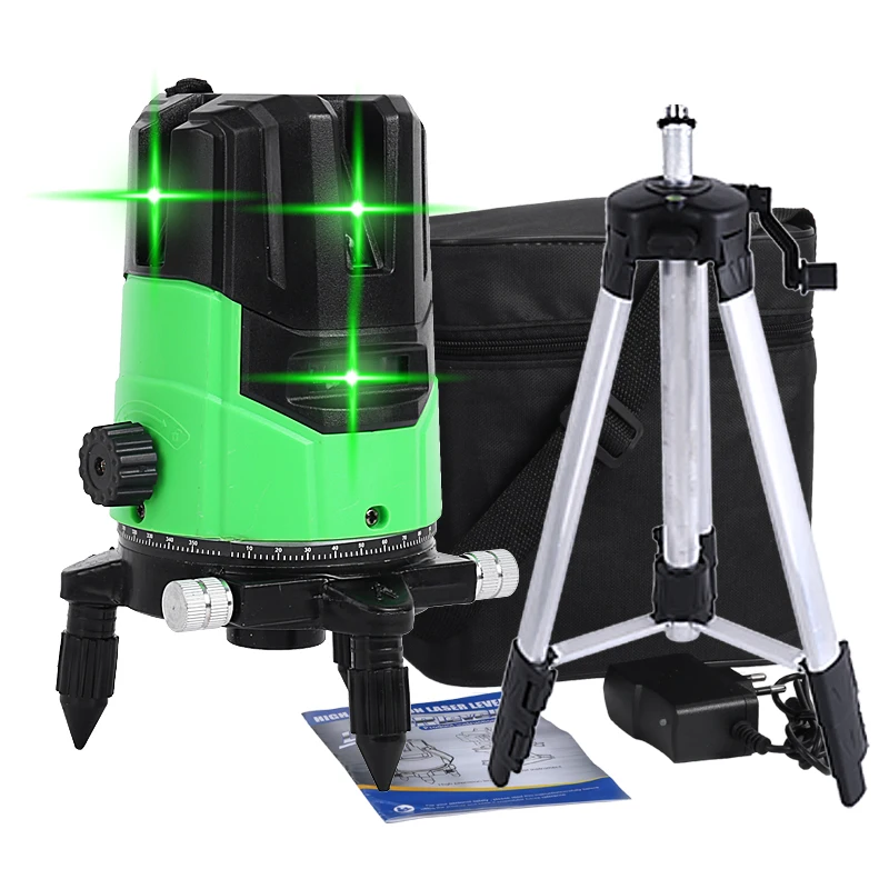 

JUNEFOR Laser Level 360 Self-leveling 2/3/5 Lines Green Laser Level Higher Visibility Super Powerful Green Laser Beam Nivel Tool