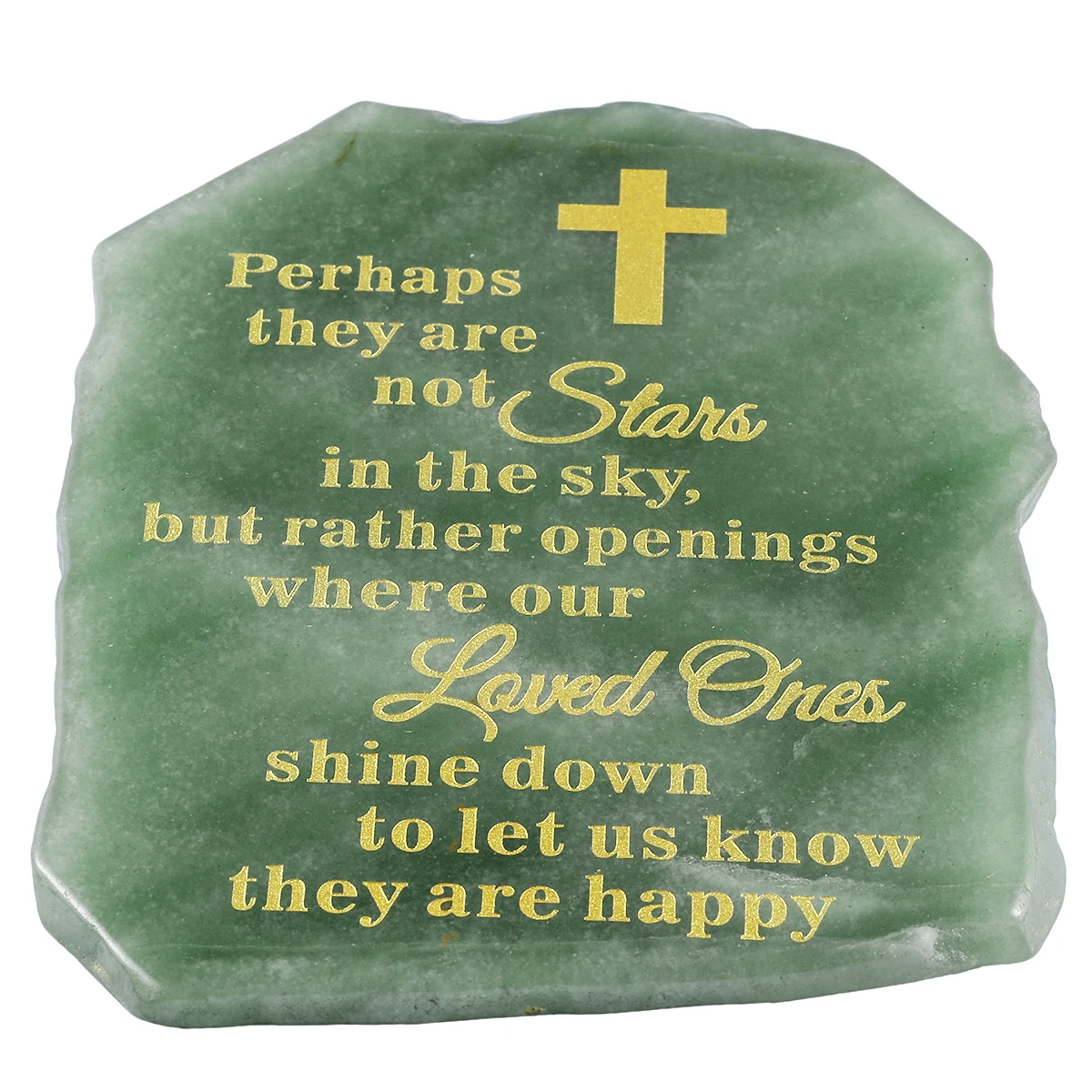 

Engraved Pet Memorial Stone Green Aventurine Headstone Garden Stones Indoor Outdoor Dog/Cat For Backyard Marker Grave Tombstone