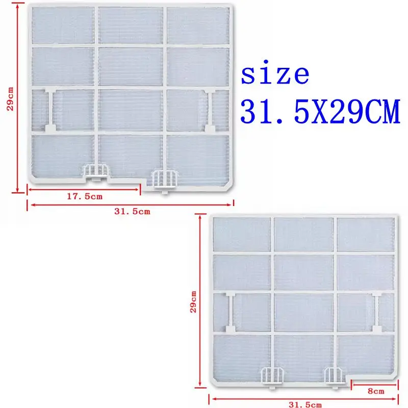 Air Conditioner filter sets (left+ right),size 31.5X29CM,for Kelon/Hisense/Whirlpool 1-1.5HP, Home Appliance Parts