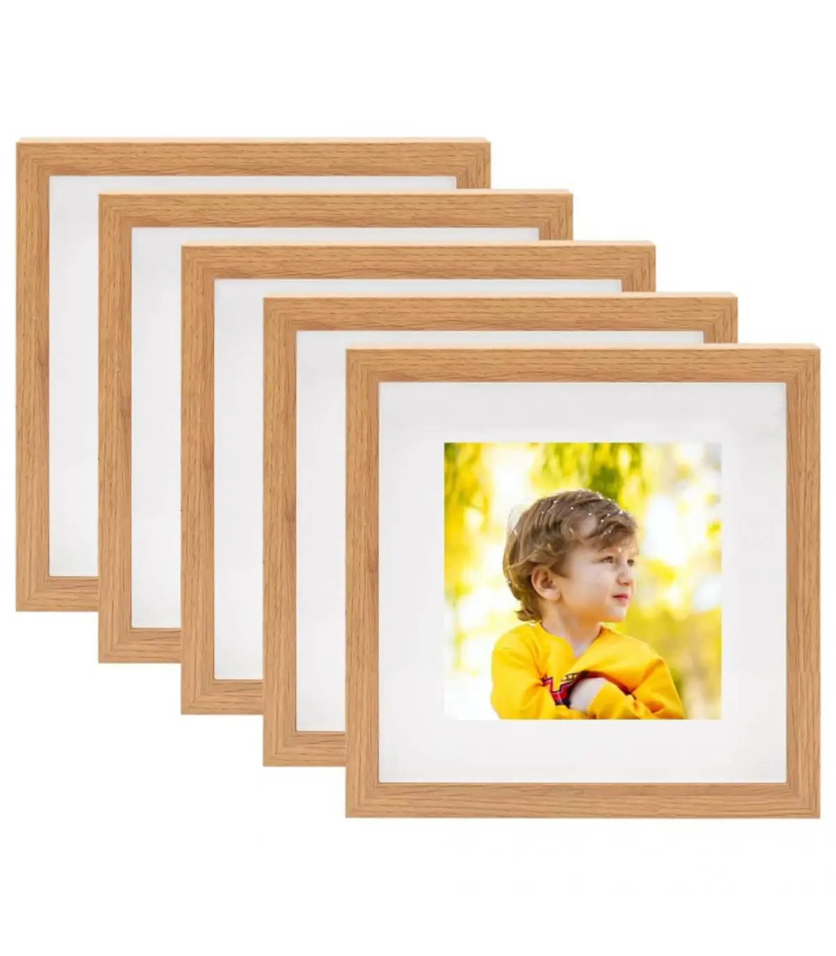 5 Pcts Oak 28x28 cm Photo Frame 3D Photo Frames 20x20 cm