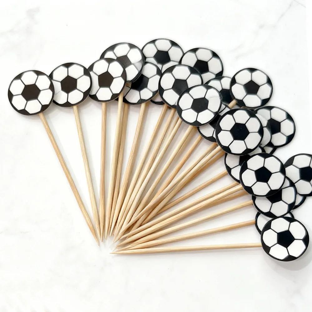 20-50 Piezas de Adornos para Pastel con Tema de Fútbol de 12 cm para Celebración de Carnaval de Fútbol, Regalo de Cumpleaños, Decoración de Pastel y Postre