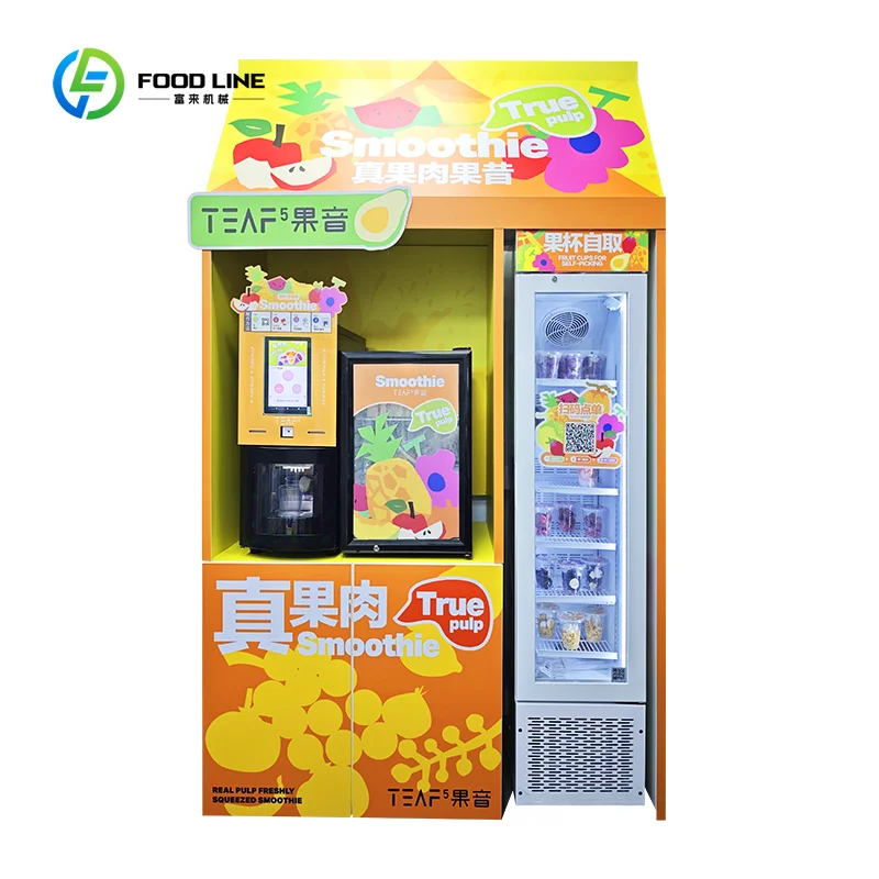 Customized Fully Automatic Slush Vending Machine Commercial Smoothie Vending Machine Slushy Machine