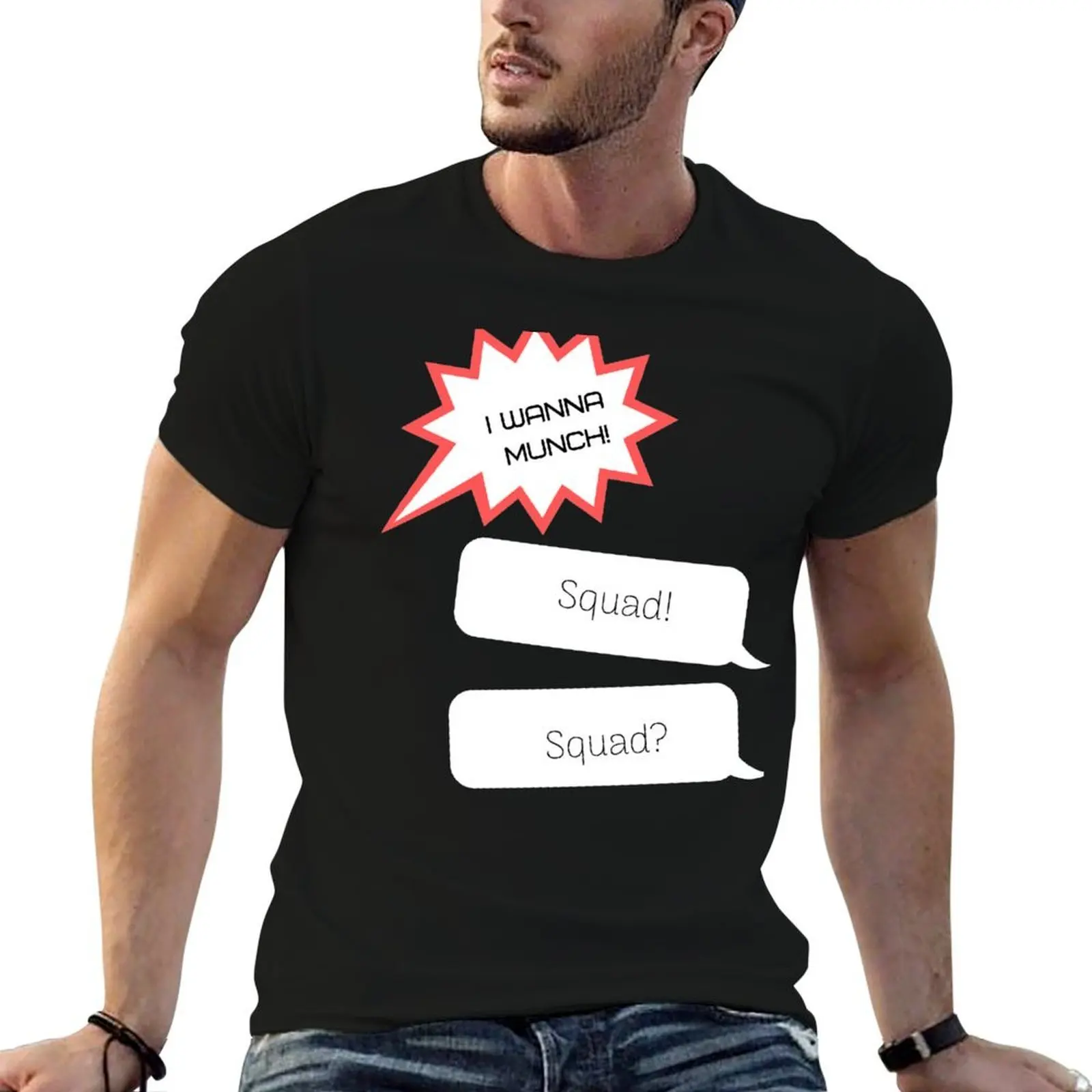 

Футболка Munch Squad, футболка с индивидуальным принтом, персонализированная футболка