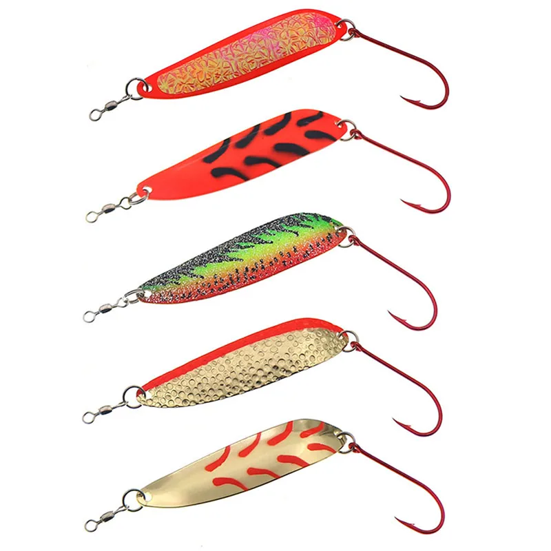 Fishing Spoon Metal Lure Trout Spinner Bait 21g 3/40z Spoon Lure Hard Bait Wobbler Bass Carp Pesca Tackle
