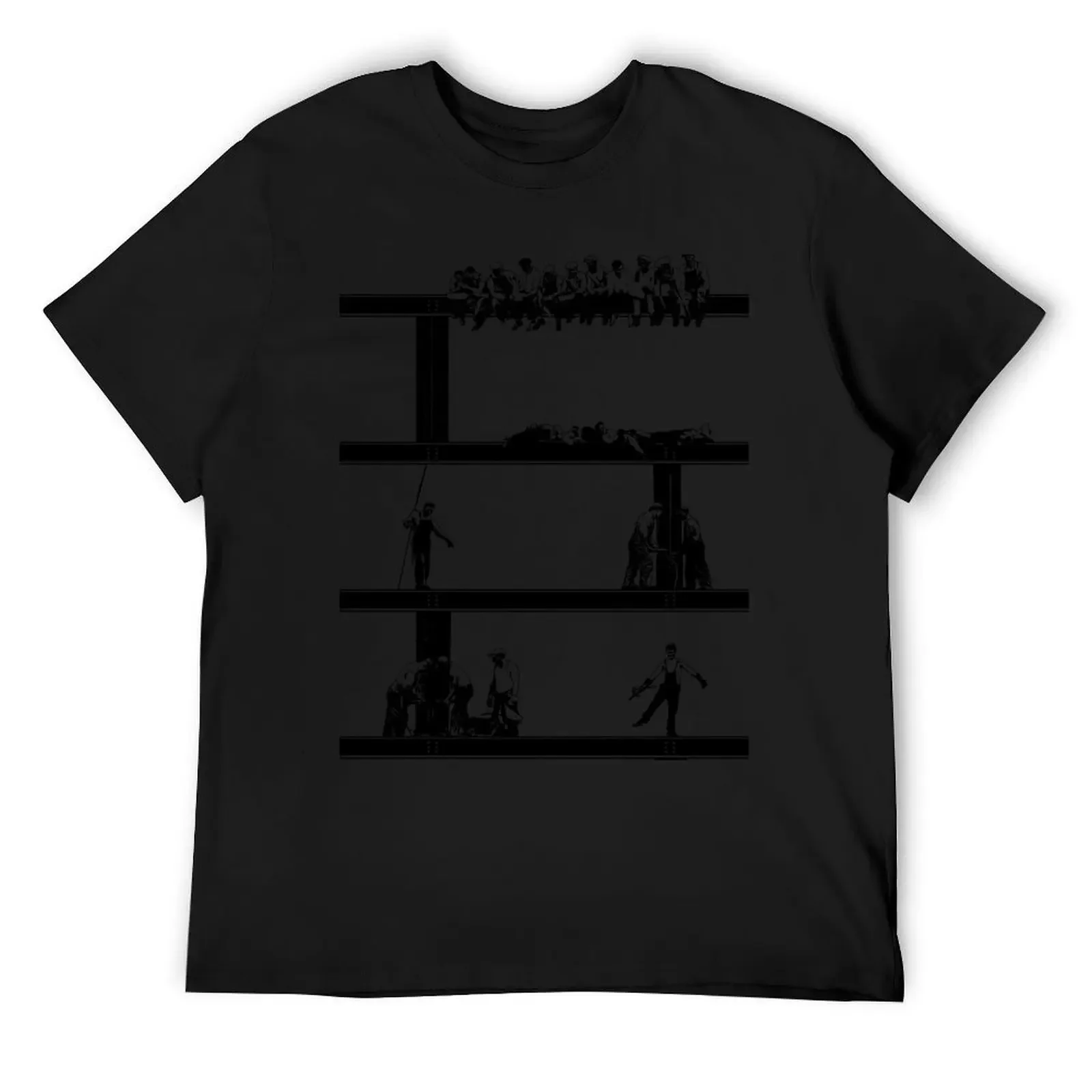 IronWorkers Black T-Shirt plus size clothes funny gifts anime shirt man clothes men t shirts