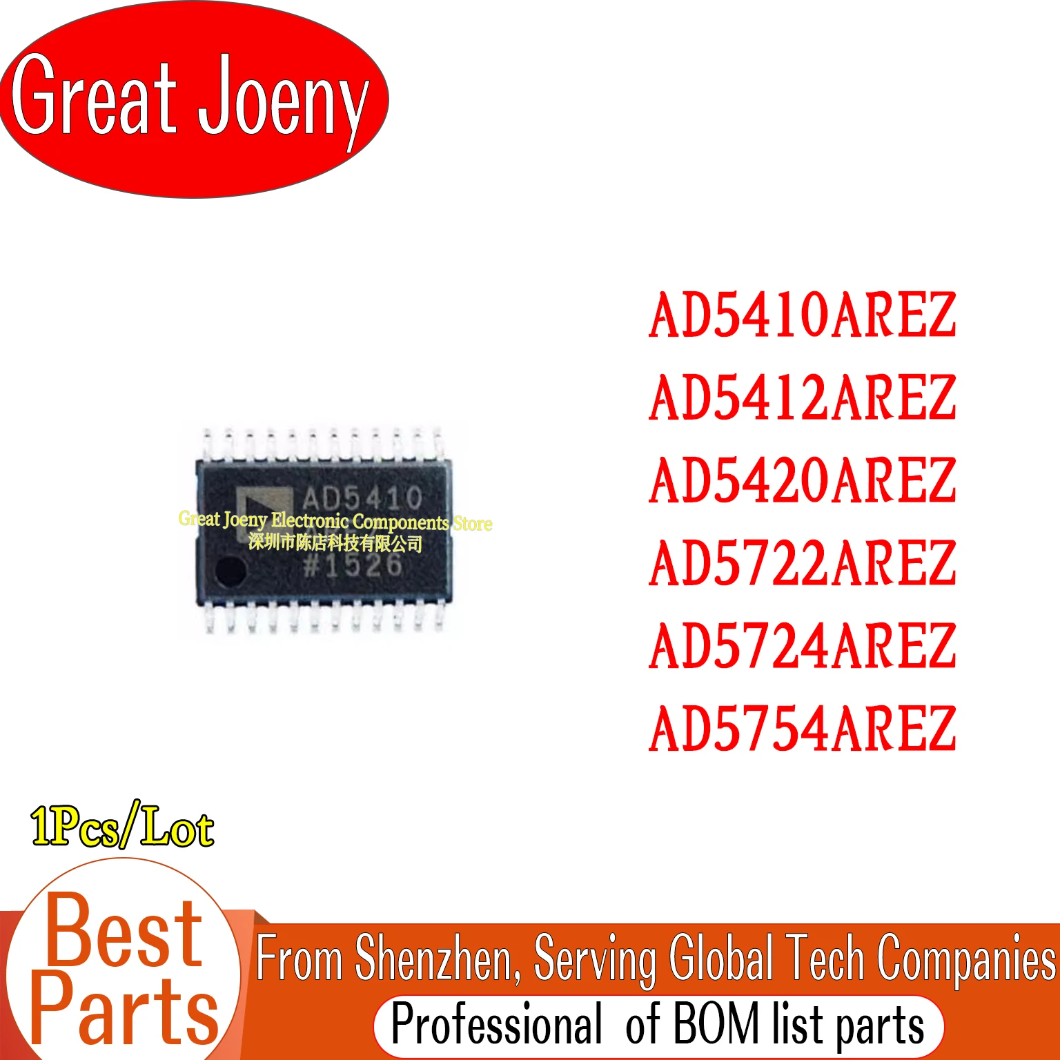 

AD5410AREZ AD5412AREZ AD5420AREZ AD5722AREZ AD5724AREZ AD5754AREZ IC Chipset TSSOP-24