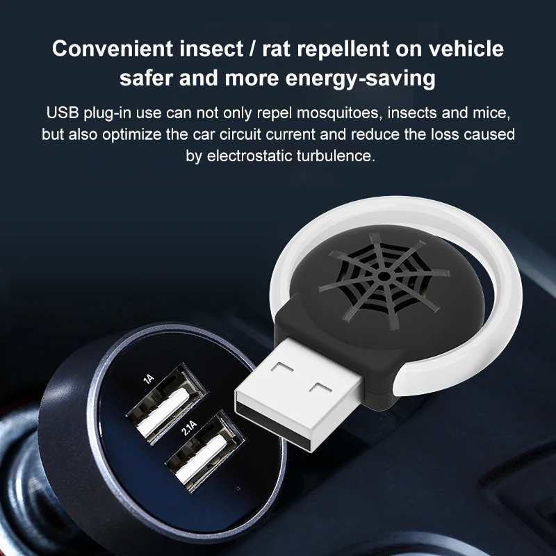 Ultrasone Insectenwerende Draagbare Usb Elektronische Muis Kakkerlak Insectenwerende Middelen Frequentieomzetting Insect Kleine Nacht