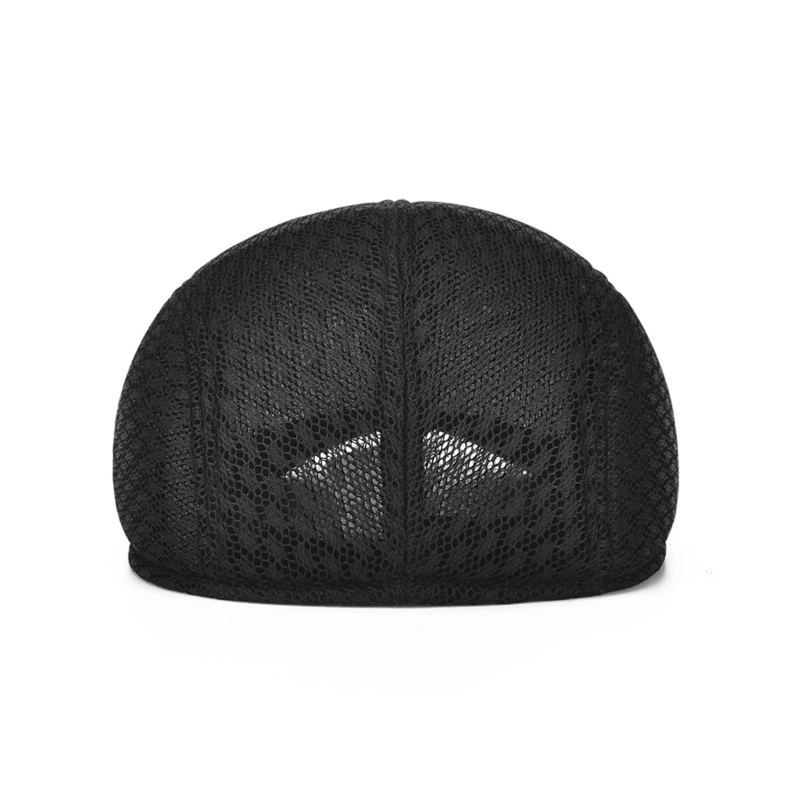 Men's Mesh Flat Cap Newsboy Beret Mesh Golf Flat Caps Duckbill Hat for Sports Gym Exercising Hiking