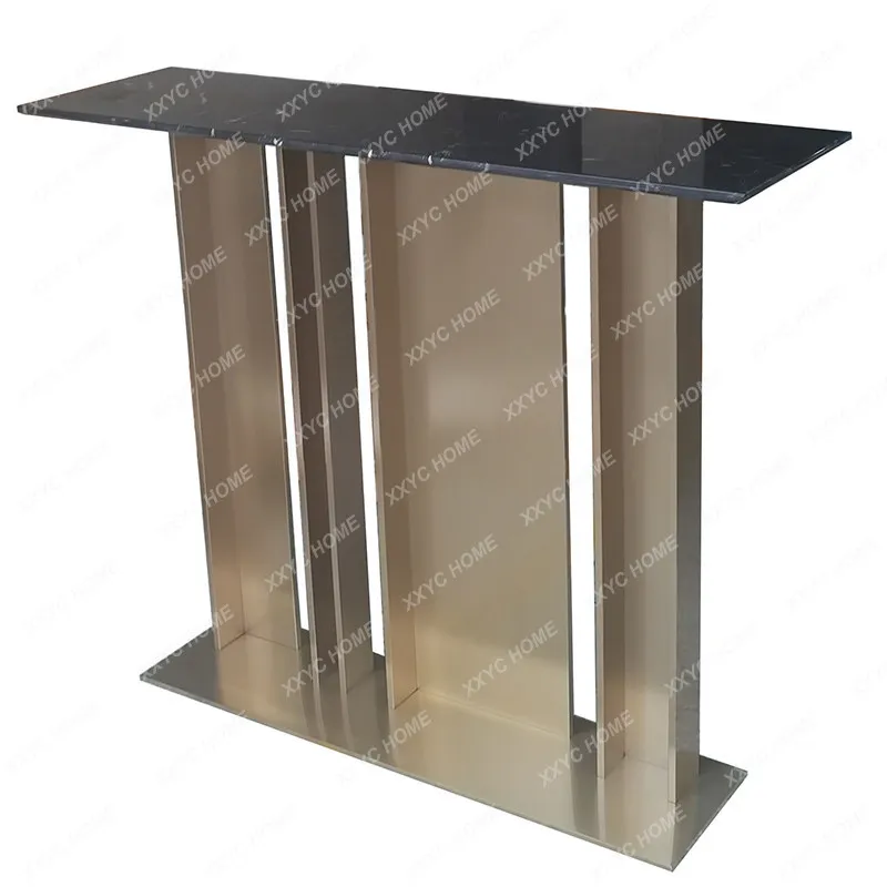 Light luxury marble entrance table Entry ultra-narrow strip table Entry foyer decorative table Small apartment villa entrance