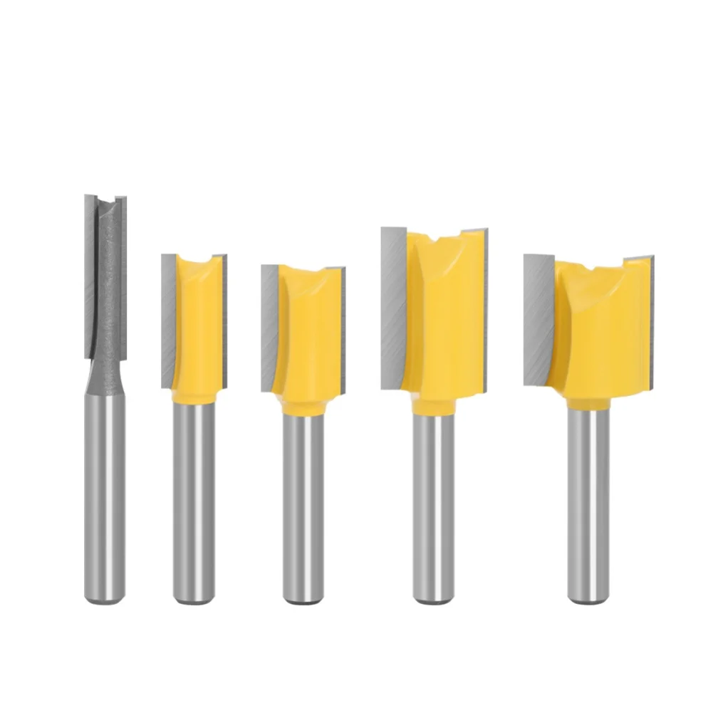 

Versatile Woodworking Tool Set Carbide Cutter 1 4in Router Bit Set 45 Steel Construction Spray Finish Technology