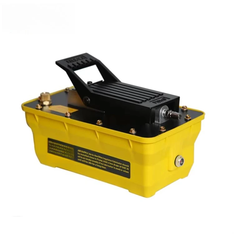 Pneumatic hydraulic pump portable pedal rolling cylinder jack repair machine tool air over hydraulic foot pump PAS12