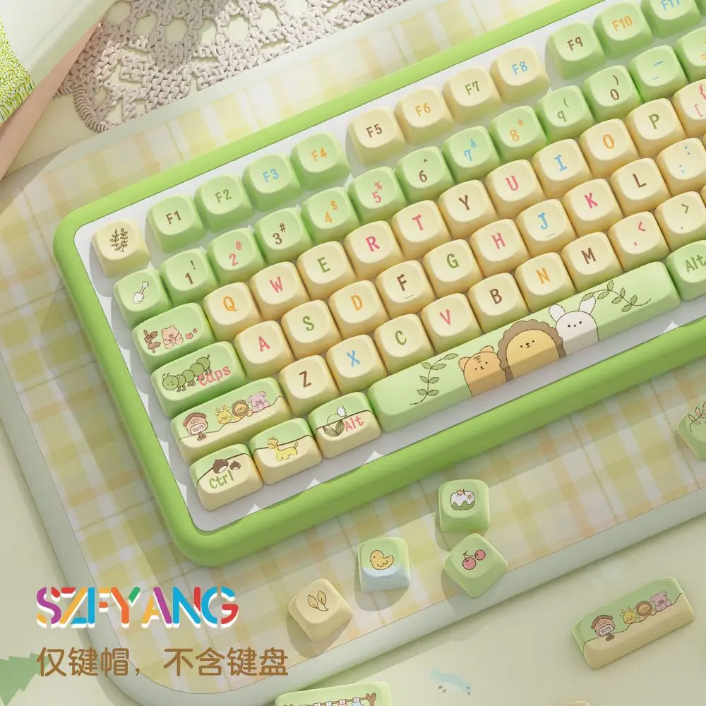 Witch class moa keycap pbt التسامي الساخن لطيف شخصية التكيف 68/75/84/87/98/104/108