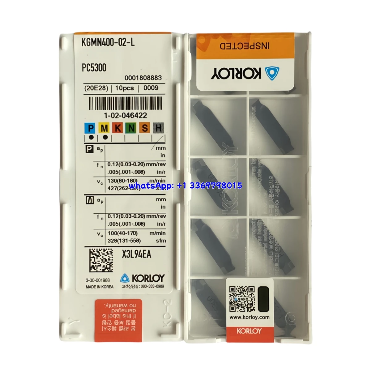 

10pcs 100% Original KGMI KGMI200 300 - 02 04 -T PC5300 Groove Insert