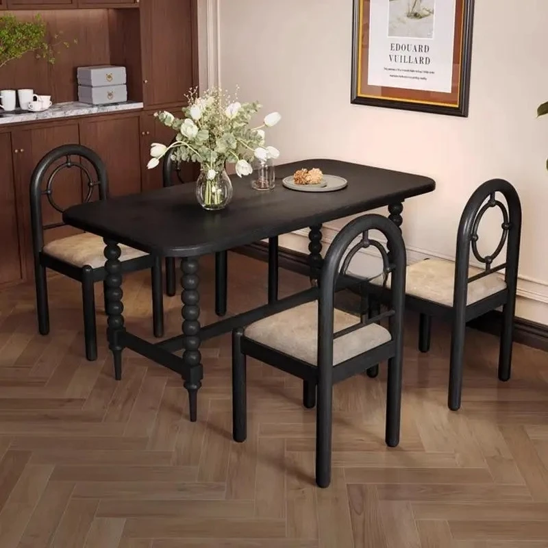 m Medieval wood solid wood dining table square eating table household small apartment m