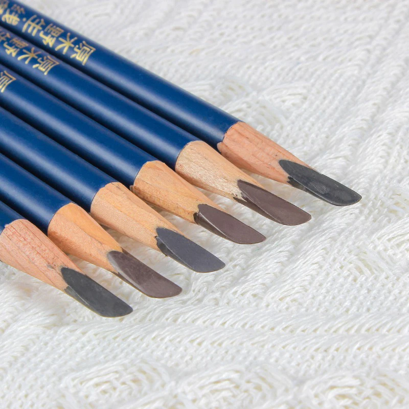 Eyebrow Pencil Wood Machete Eyebrow Enhancer Hensi Brand Black Beginners Long-lasting Waterproof Chinese Professional Makeup New
