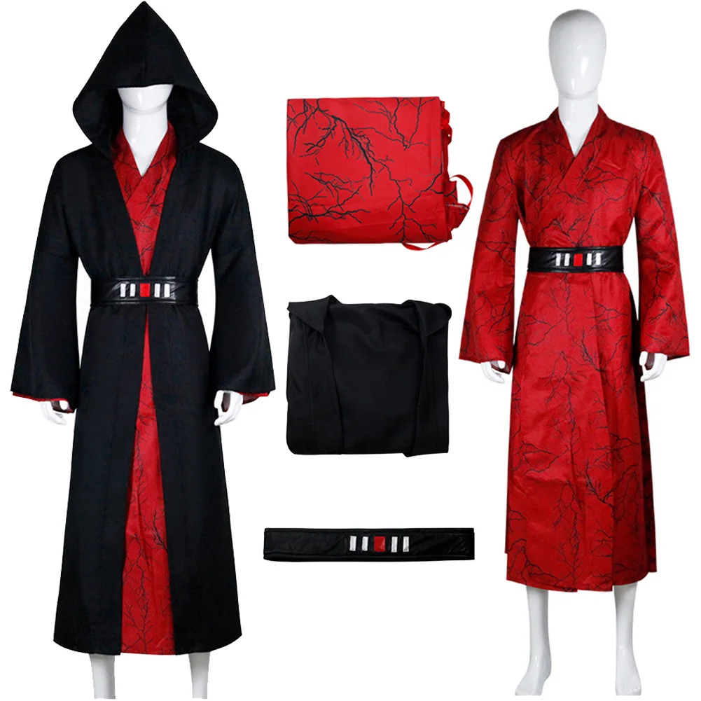 Palpatine männlich Rollenspiel Kostüm Film Raum Kampf Umhang Gürtel Fantasie Verkleidung Männer Erwachsene Cosplay Kleidung Halloween Outfits