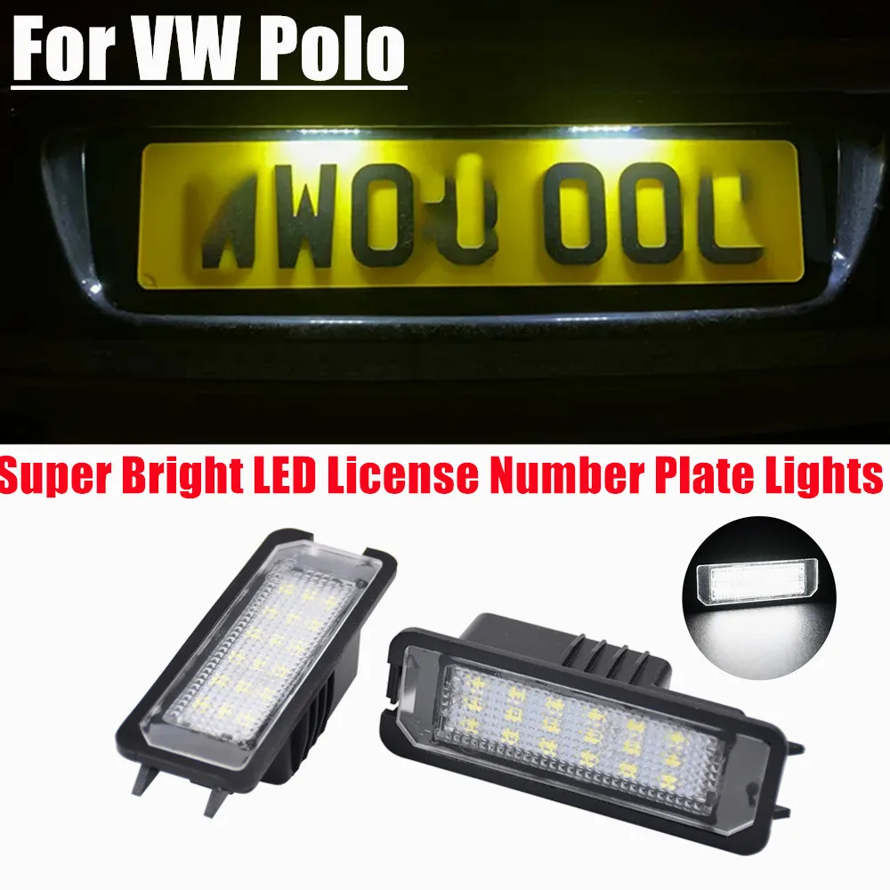 LED License Number Plate Light Error Free For Skoda Superb 3T4 For Seat Altea Leon Ibiza VW Golf 4 5 6 7 Passat Polo Scirocco