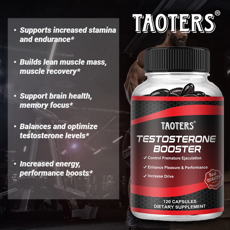 Cápsulas Vegetarianas para Homens, Suplemento Força, Vitalidade e Desempenho, 120 60 30