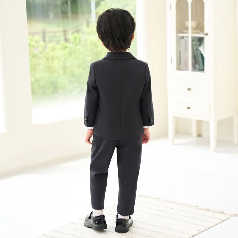 Low-price clearance sale Boys Spring 2Pieces/Set Jacket Pants School Uniform Kids Host Wedding Dress Children Birthday Set