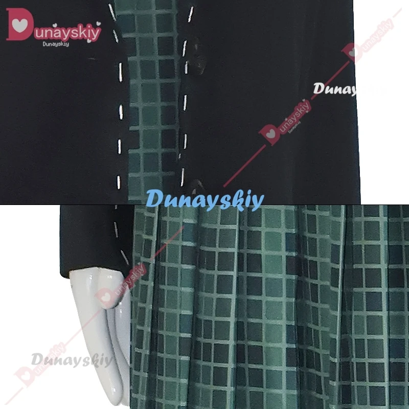 Costume de Cosplay de Dessin Animé Lydia pour Femme, Uniforme de Film d'Horreur, Manteau, Robe, Ensemble de ixd'Halloween