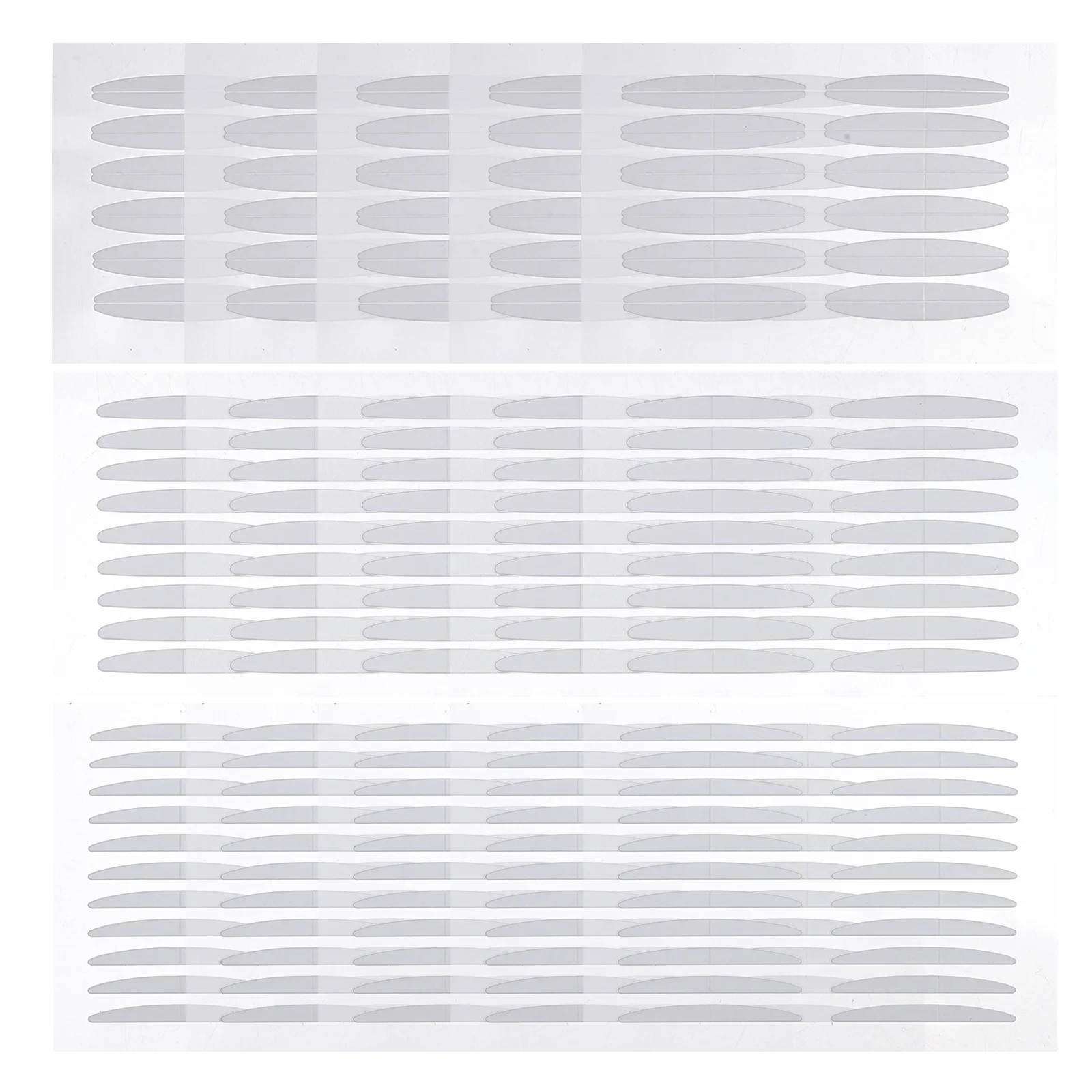 30 feuilles de bande Double paupière, autocollants invisibles Double face, conception d'angle rond, aspect naturel, forte adhérence, confortable