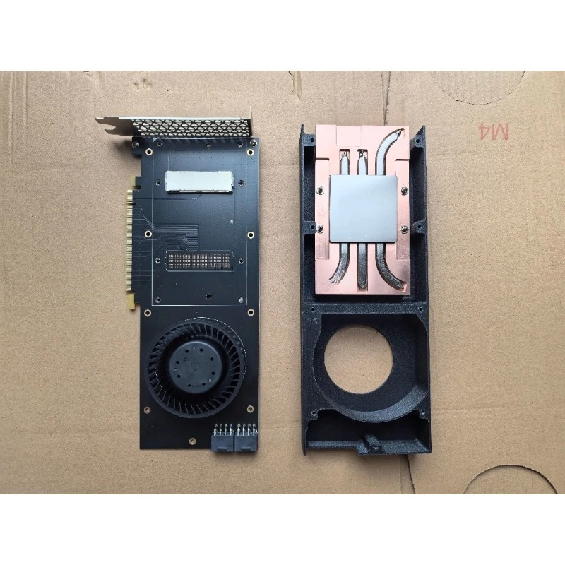 Tes La V100 SXM2 To PCIE Adapter Board, Solid Pure Copper with Fan, Second Generation Optimized Product