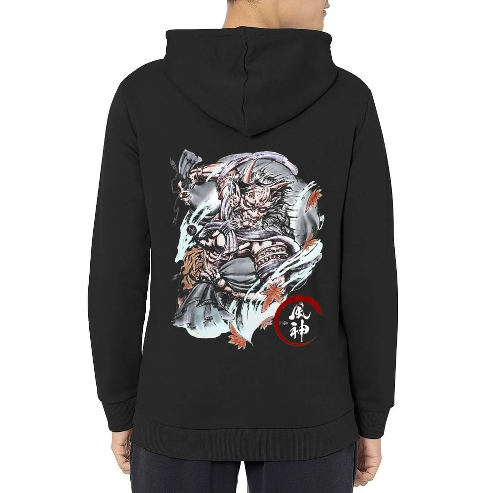 

Fujin (The Japanese God of The Wind) demon devil oni tattoo Hoodie korean style clothes mens clothing men's clothing hoodie man
