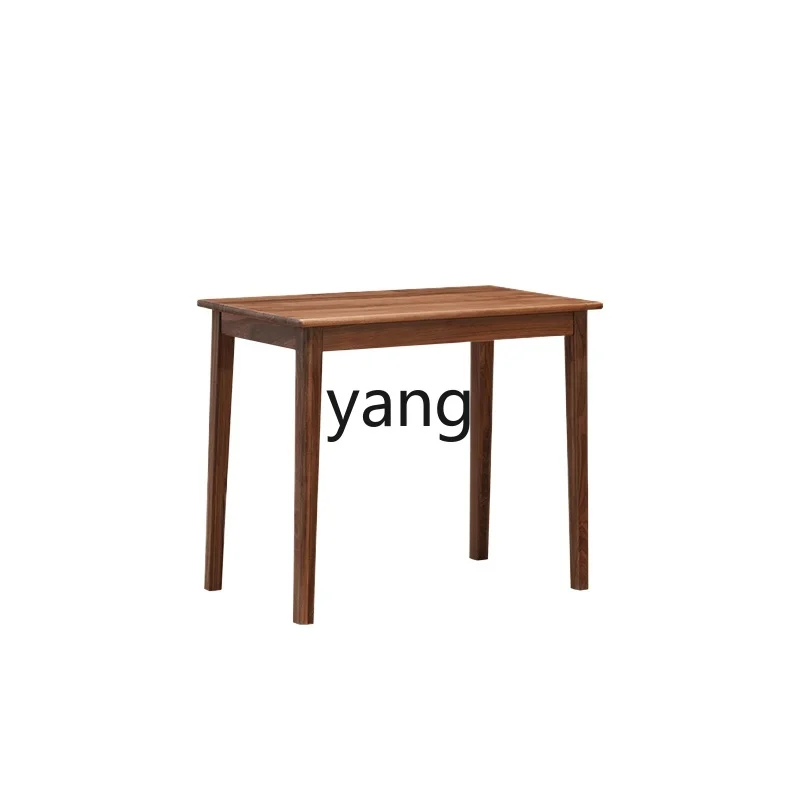 

LMMnew Chinese solid wood coffee table black walnut modern simple log small apartment desk household