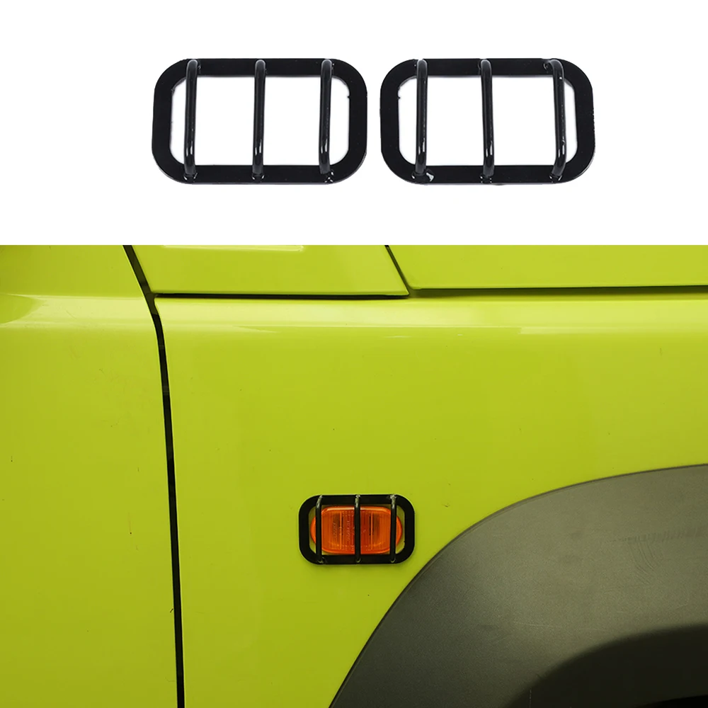 Fender Turn Signal Light Cover for Suzuki Jimny JB64 JB74 2007-2024 Anti-collision Lamp Guards Frame Car Exterior Accessories