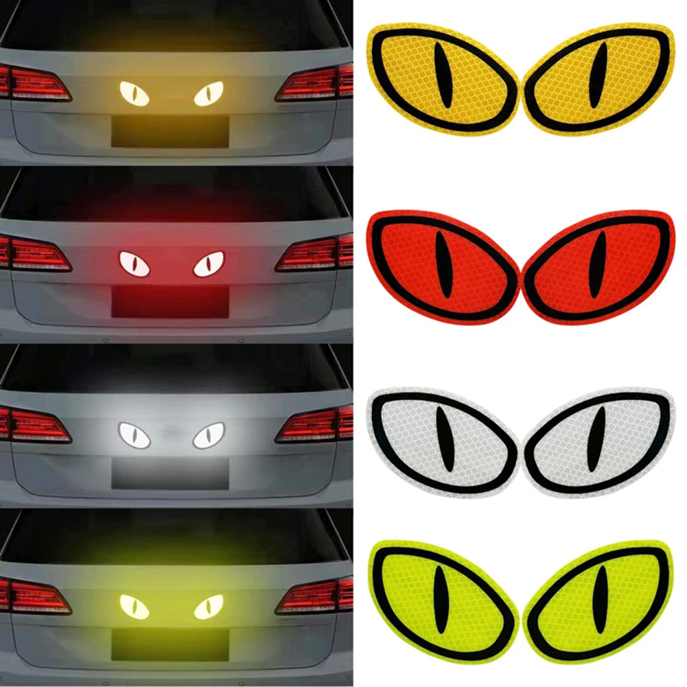 Night Driving Car Reflector Sticker Creative Car Decoration Artistic Vehicle Accessory Environmentally Friendly Glue