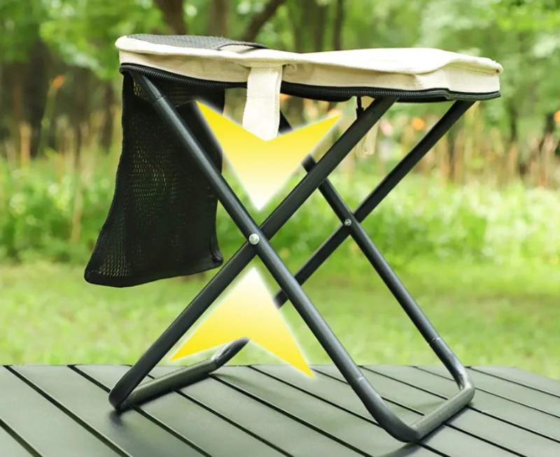 

Ультрапортативный складной стул – Компактное портативное кресло для взрослых – Прочное складное сиденье для рыбалки, кемпинга и концертов