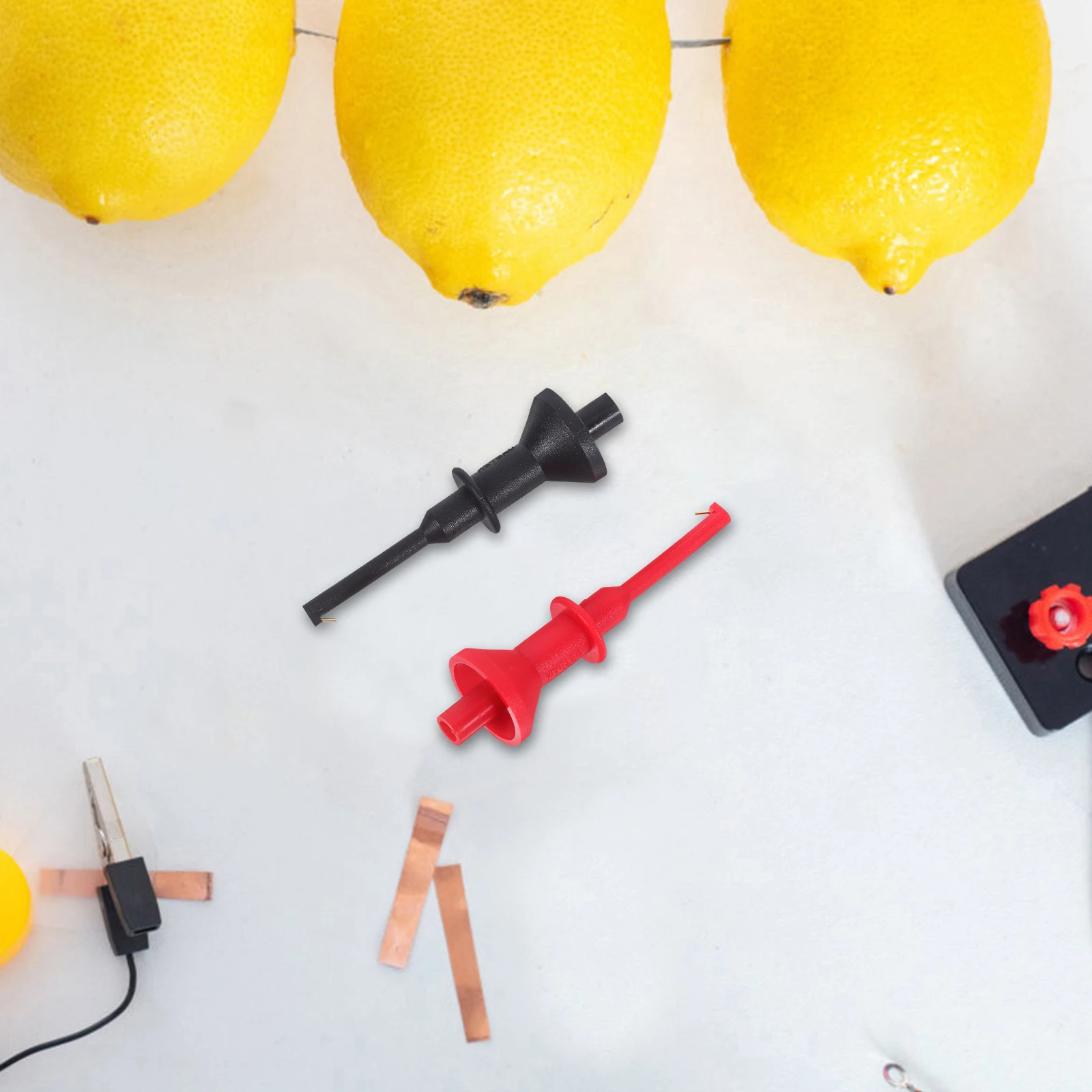 

2Pcs Multimeter Test Hook Wire Piercing Clip Probes Hooks Accessories Grabber Tips Electrical Instruments Materials