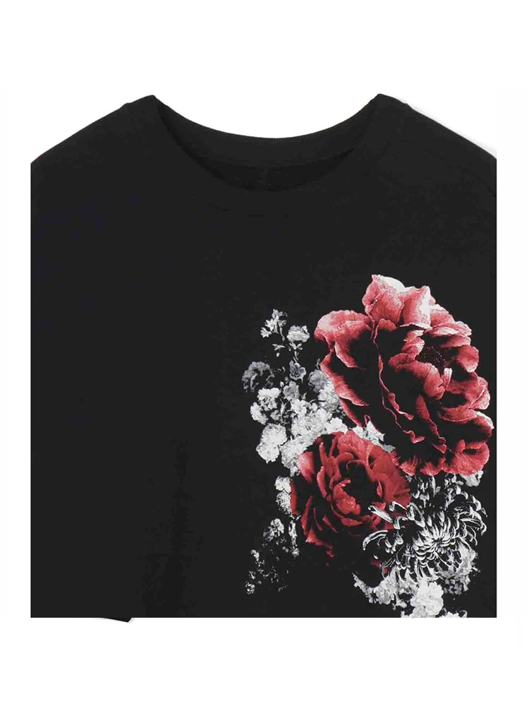 MAMELICCE Flower t-shirts unisex Men T-shirt Oversized t-shirts Long sleeve tops mens t shirts y2k clothes streetwear