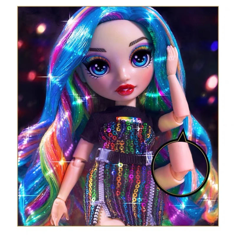 Slim Rainbow High Big Sister Second Generation Fashion Dressup Doll Accessories Girls Play House Toys Holiday Gifts for Children