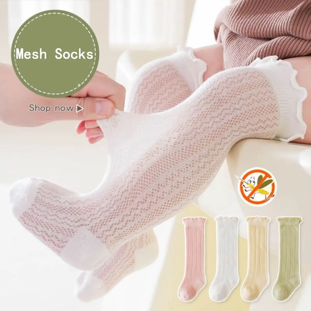 colour children's breathable socks Cotton for 0 To 4 Year Kids high knees Socks Use spring Autumn Summer Leg Warmers boy Girl