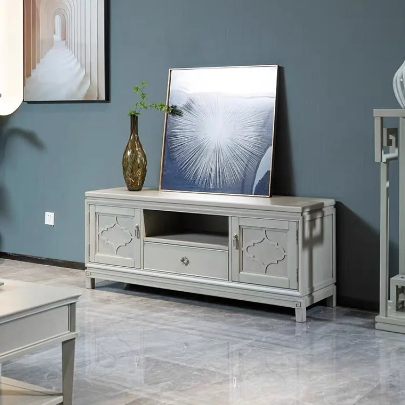 

Американский напольный шкаф для ТВ из массива ясеня в стиле ретро для гостиной, мебель для хранения