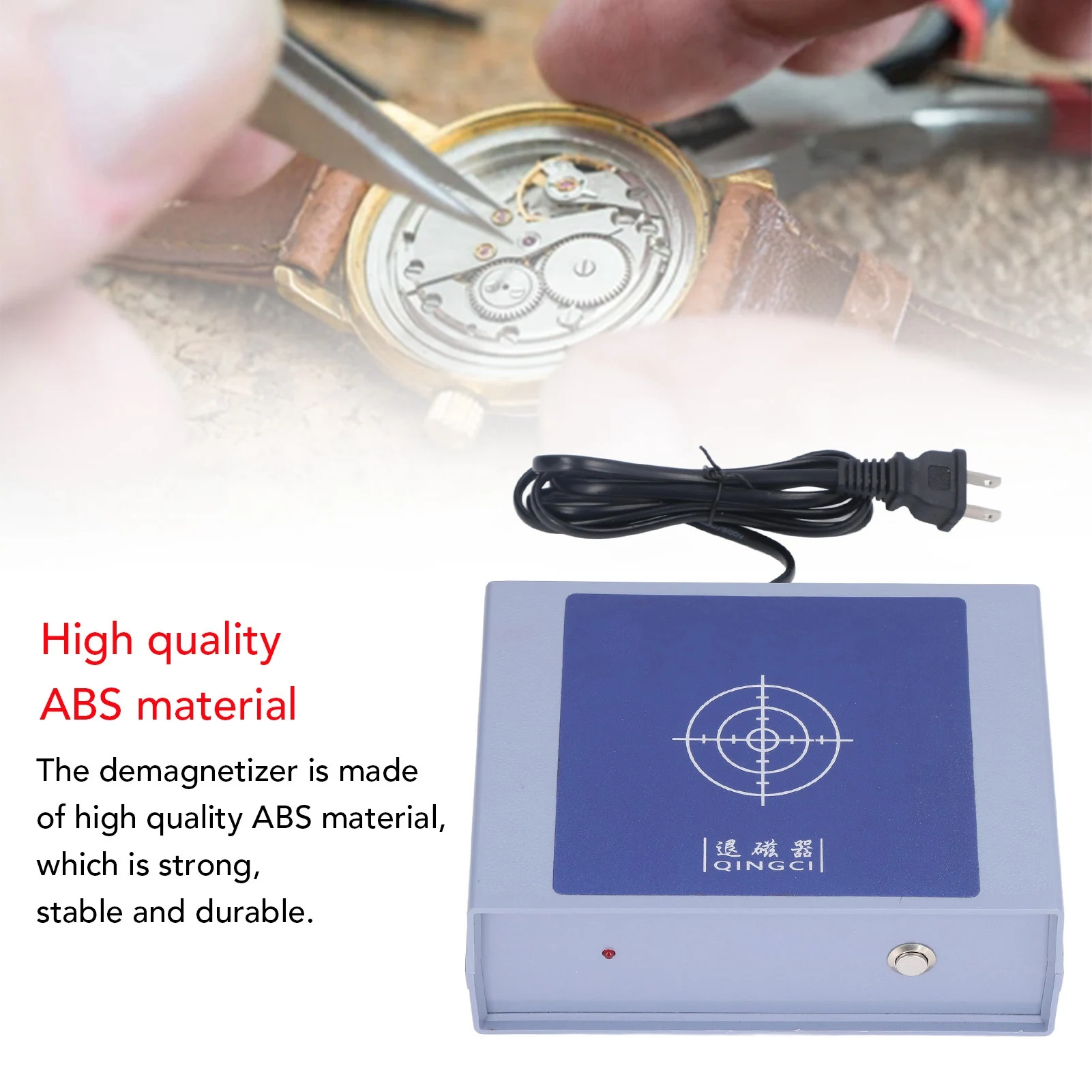 

Электрические размагничивающие инструменты, портативные, легкие, для размагничивания часов, профессиональные, для коррекции времени, безопасные для часовщиков