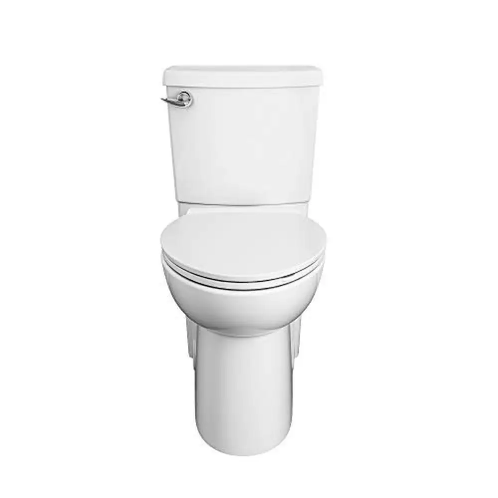 Elongated Skirted Two-Piece White Toilet Seat 1.28 gpf/4.8 Lpf Chair Height Cadet3 FloWise