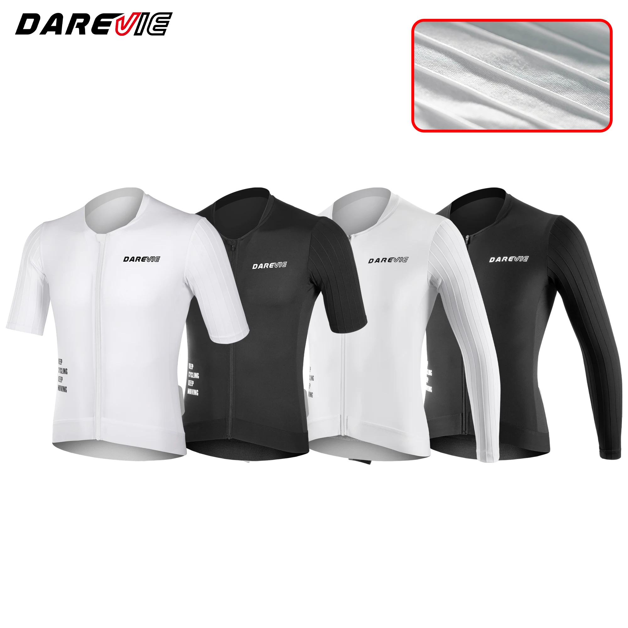DAREVIE Cycling Jersey Aero Reduce Resistance PRO Level Man Cycling Maillot Moisture Wicking Lightweight Men's Cycling Shirt