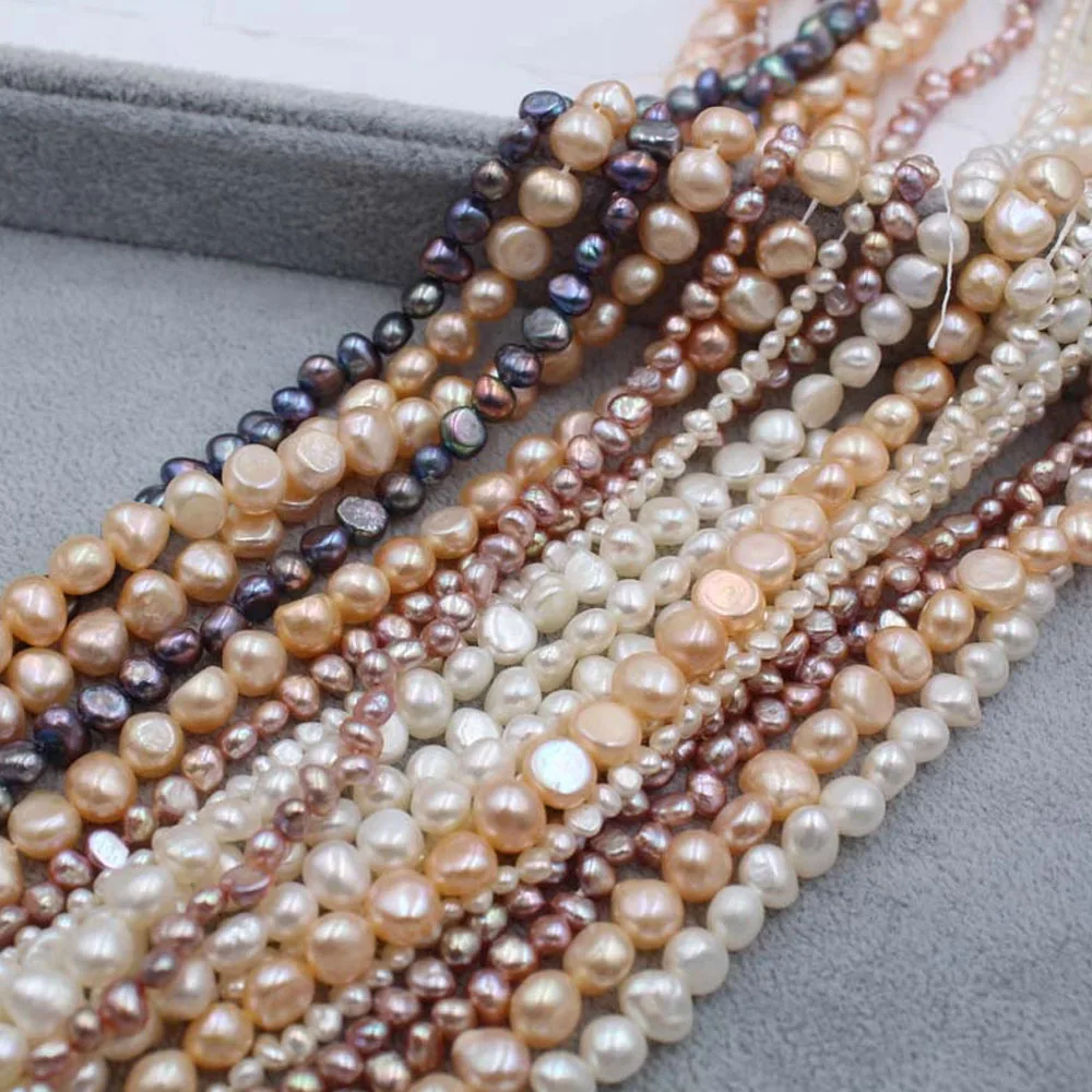 Higher Quality Baroque Pearls 4-9mm Natural Freshwater Pearl Loose Beads for Jewelry Making Supplies DIY Necklace Accessories
